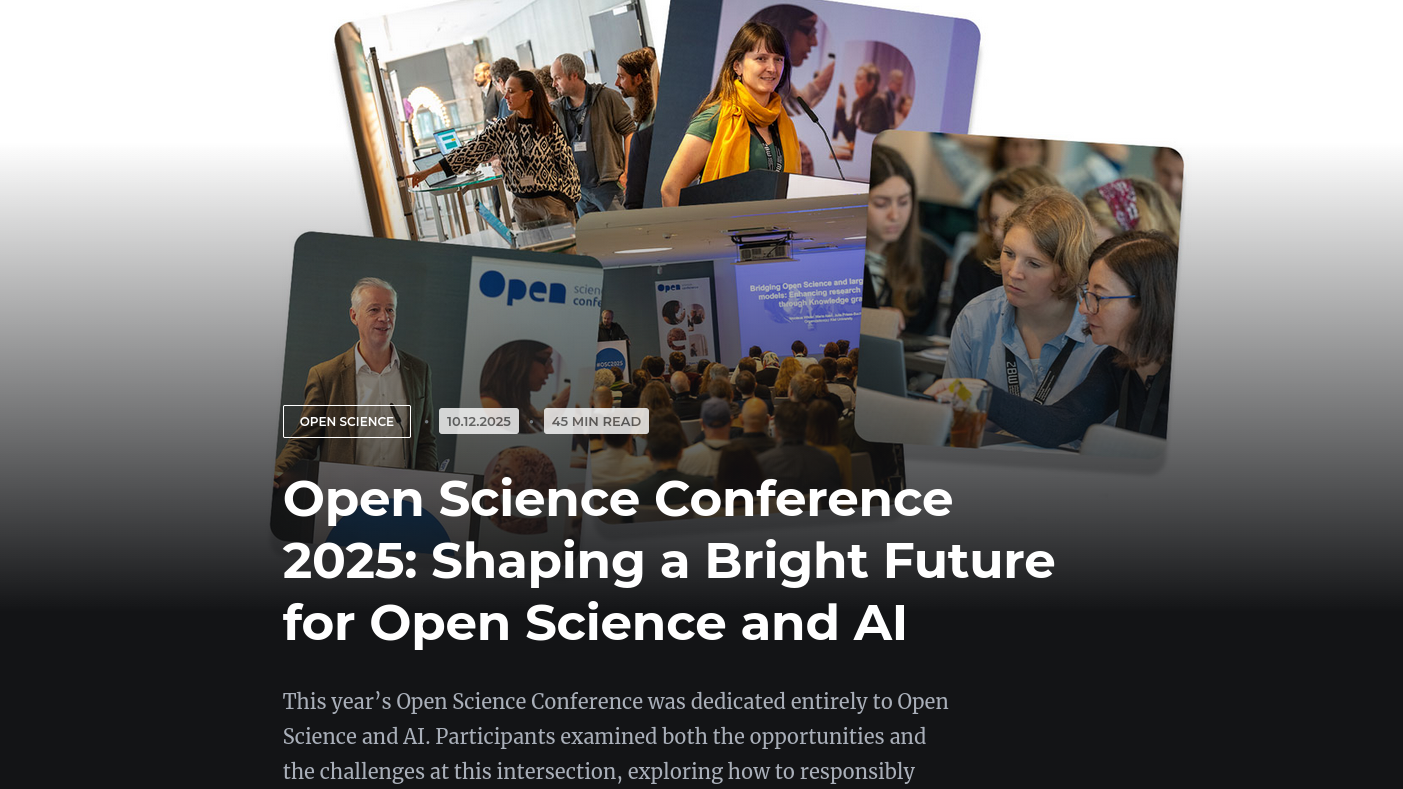Open Science Conference wrap-up